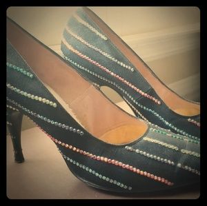 Vintage Caprini 7.5B Black Heels